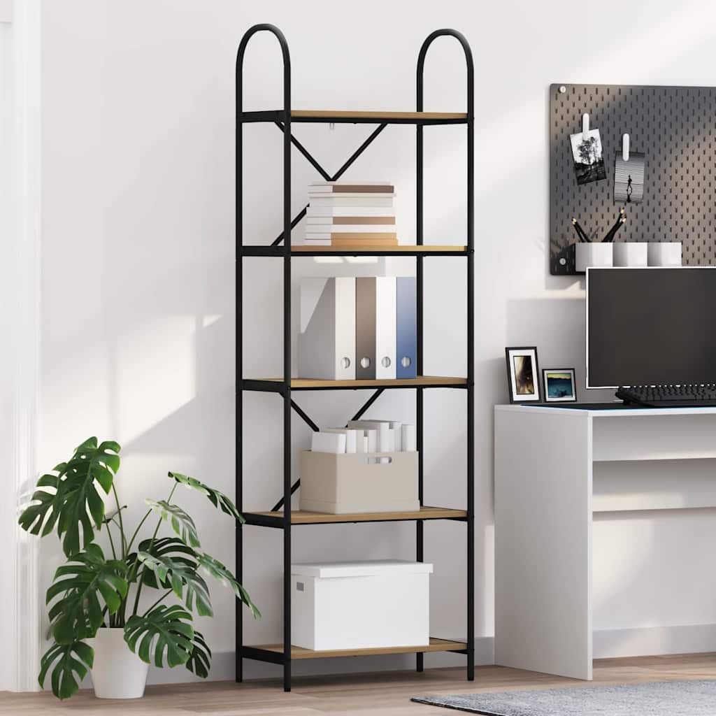 Bookshelf Artisan Oak 60 x 30 x 183 cm Engineered wood