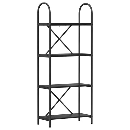 Bookshelf Black Oak 60 x 30 x 146 cm Engineered wood