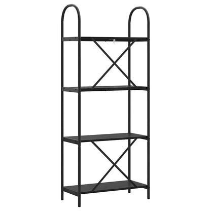 Bookshelf Black Oak 60 x 30 x 146 cm Engineered wood