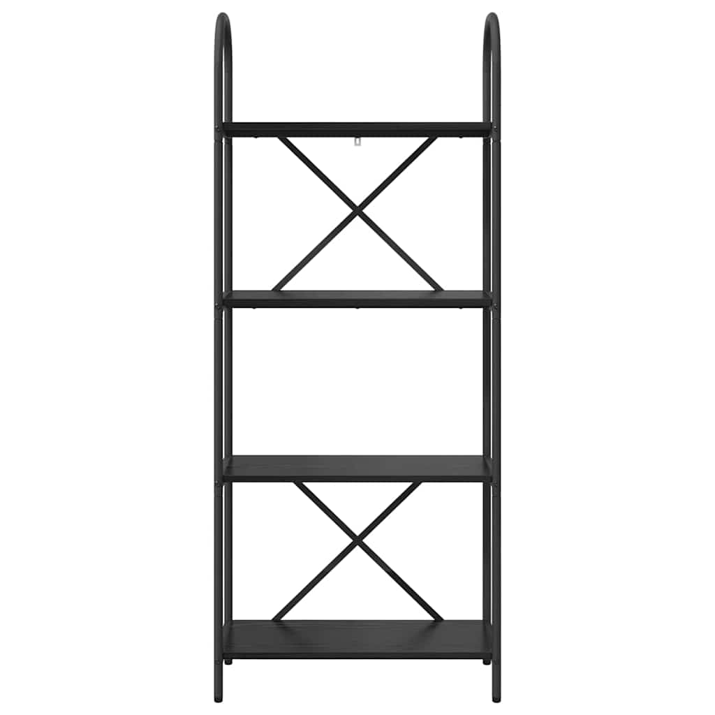 Bookshelf Black Oak 60 x 30 x 146 cm Engineered wood