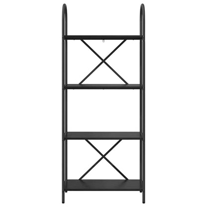 Bookshelf Black Oak 60 x 30 x 146 cm Engineered wood