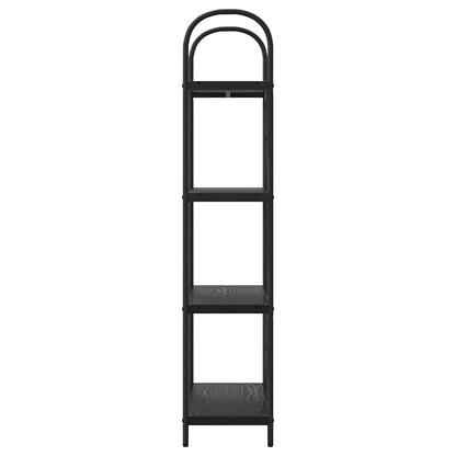 Bookshelf Black Oak 60 x 30 x 146 cm Engineered wood