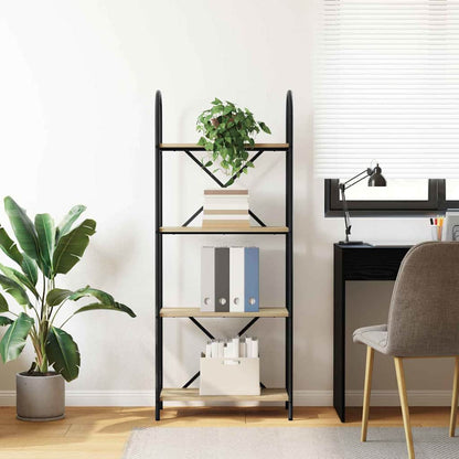 Bookshelf Sonoma Oak 60 x 30 x 146 cm Engineered wood