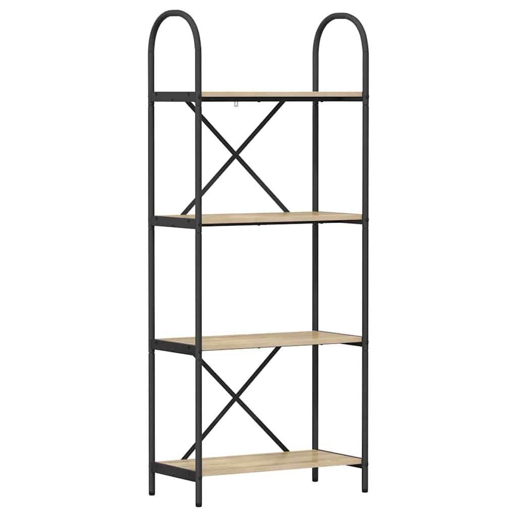 Bookshelf Sonoma Oak 60 x 30 x 146 cm Engineered wood