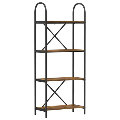 Bookshelf Smoked Oak 60 x 30 x 146 cm Engineered wood