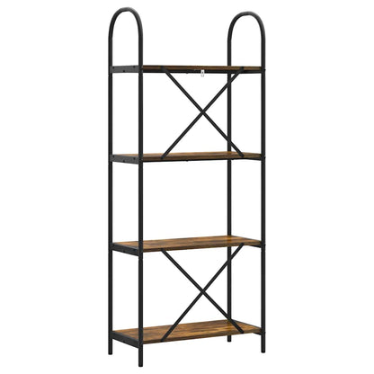 Bookshelf Smoked Oak 60 x 30 x 146 cm Engineered wood