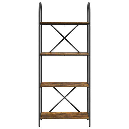 Bookshelf Smoked Oak 60 x 30 x 146 cm Engineered wood