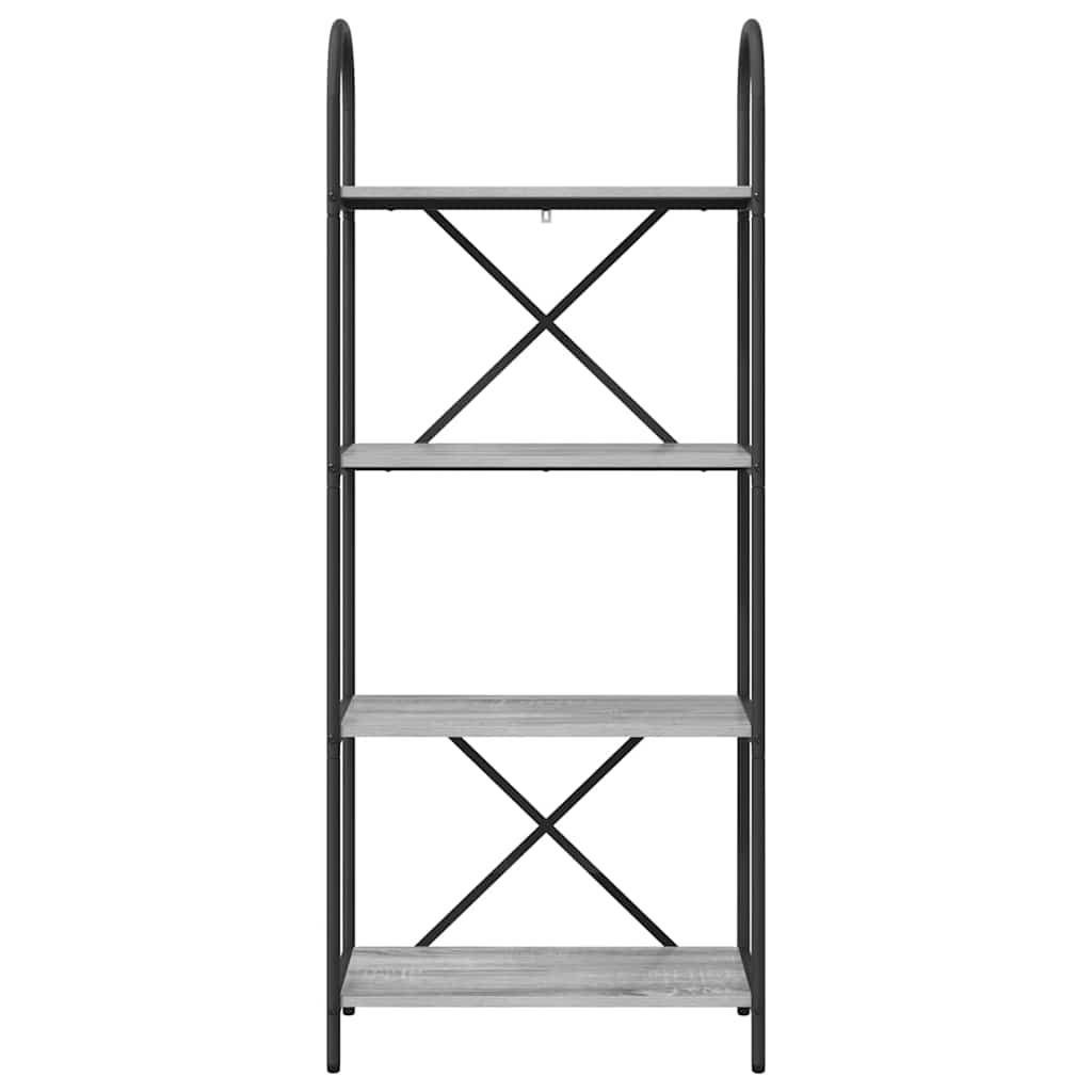 Bookshelf Grey Sonoma 60 x 30 x 146 cm Engineered wood