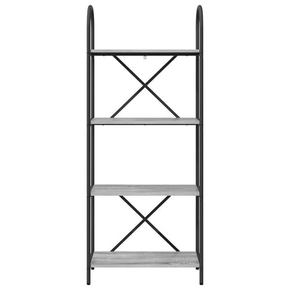 Bookshelf Grey Sonoma 60 x 30 x 146 cm Engineered wood