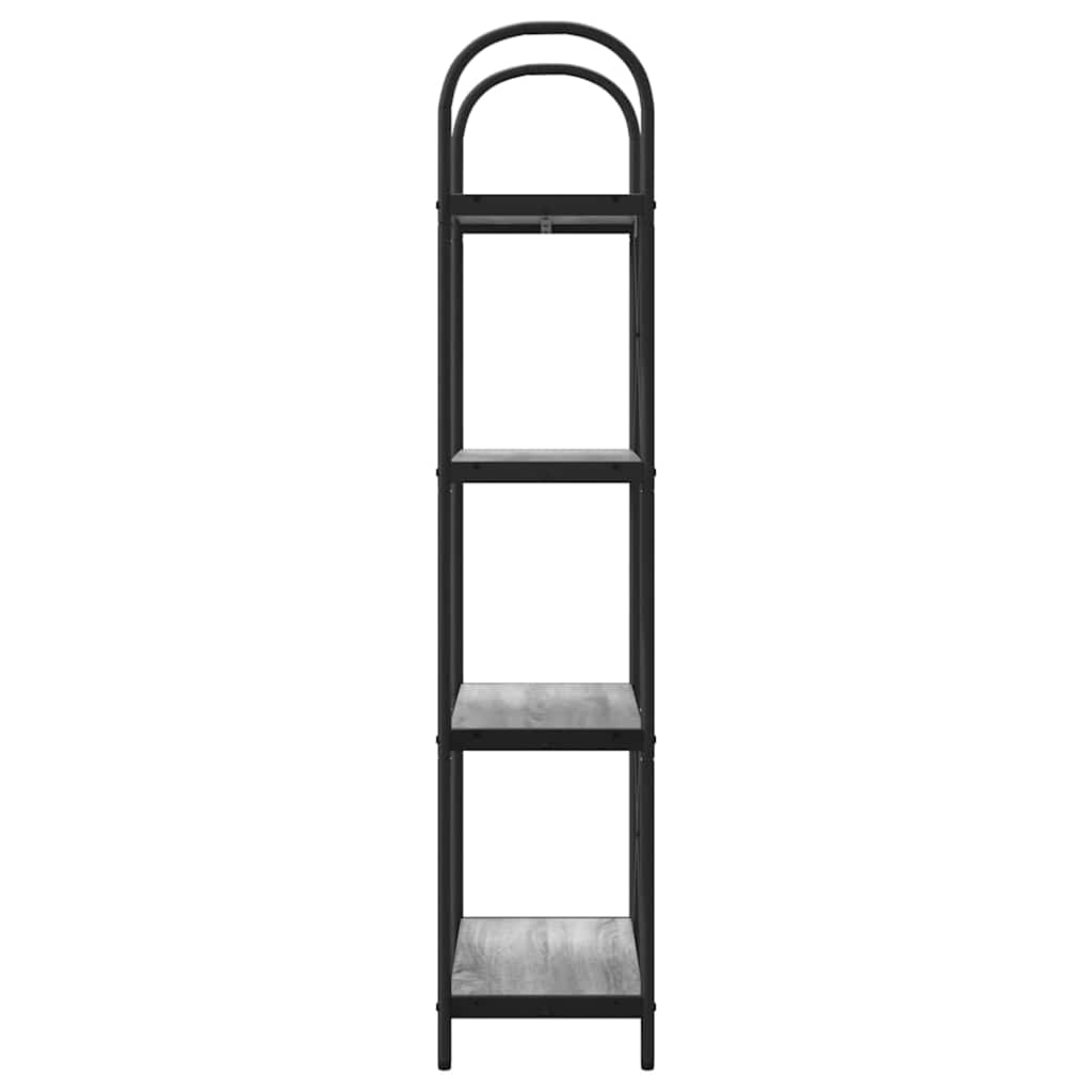 Bookshelf Grey Sonoma 60 x 30 x 146 cm Engineered wood