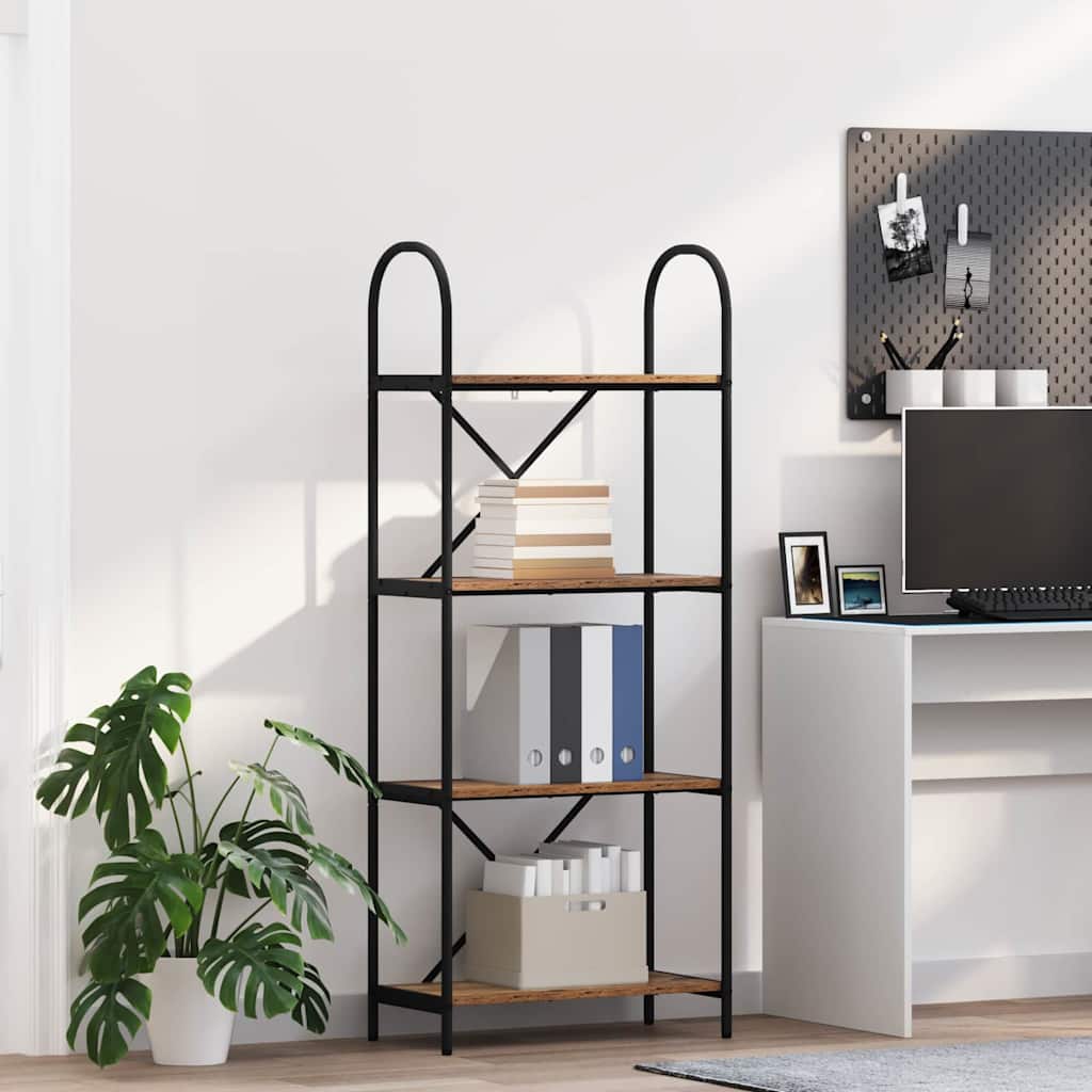 Bookshelf Old Wood 60 x 30 x 146 cm Engineered wood