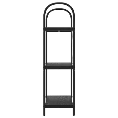 Bookshelf Black Oak 60 x 30 x 109 cm Engineered wood