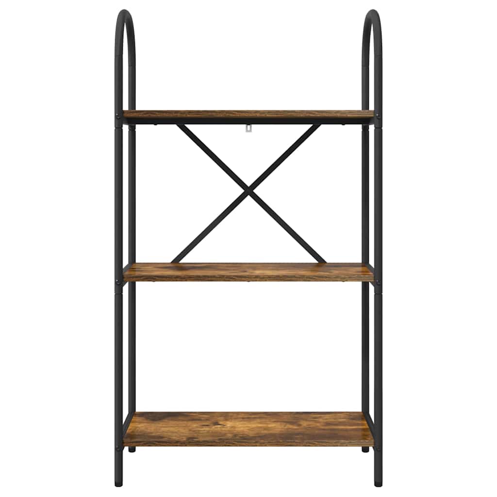 Bookshelf Smoked Oak 60 x 30 x 109 cm Engineered wood