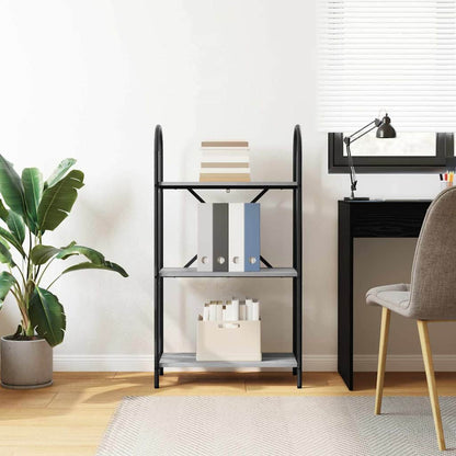 Bookshelf Grey Sonoma 60 x 30 x 109 cm Engineered wood