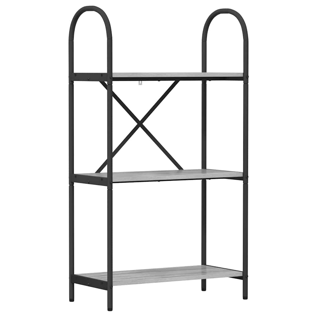 Bookshelf Grey Sonoma 60 x 30 x 109 cm Engineered wood