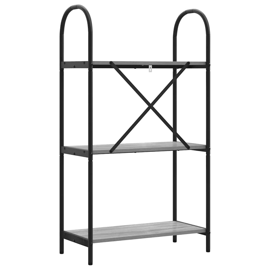 Bookshelf Grey Sonoma 60 x 30 x 109 cm Engineered wood