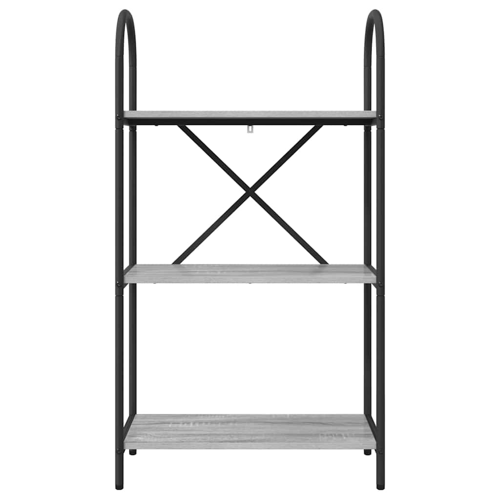 Bookshelf Grey Sonoma 60 x 30 x 109 cm Engineered wood