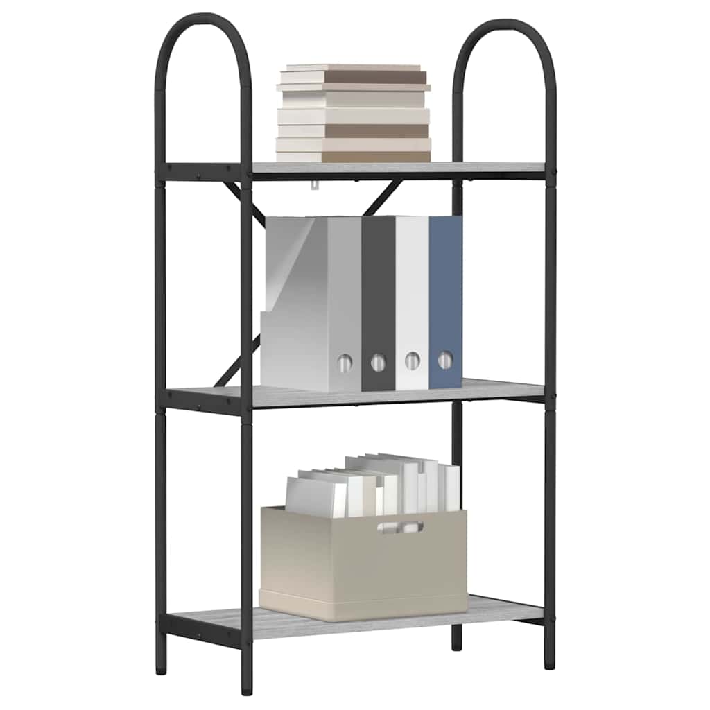 Bookshelf Grey Sonoma 60 x 30 x 109 cm Engineered wood