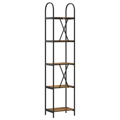 Bookshelf Smoked Oak 40 x 30 x 183 cm Engineered wood