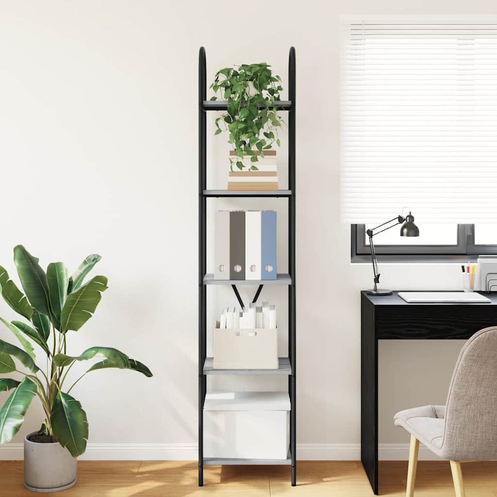 Bookshelf Grey Sonoma 40 x 30 x 183 cm Engineered wood