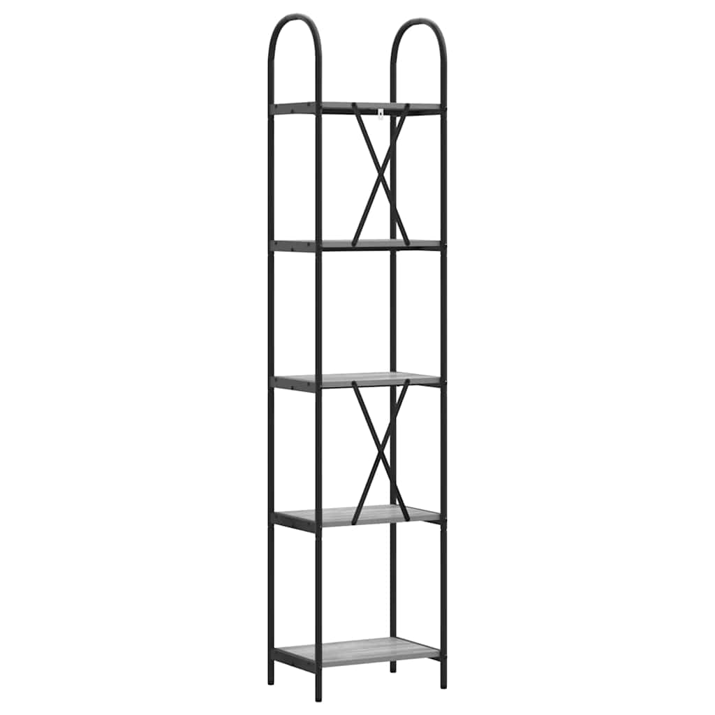 Bookshelf Grey Sonoma 40 x 30 x 183 cm Engineered wood