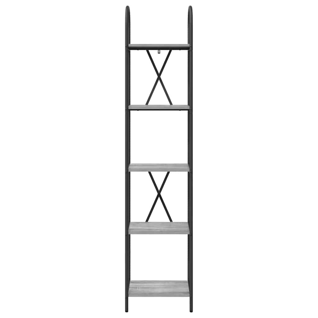Bookshelf Grey Sonoma 40 x 30 x 183 cm Engineered wood