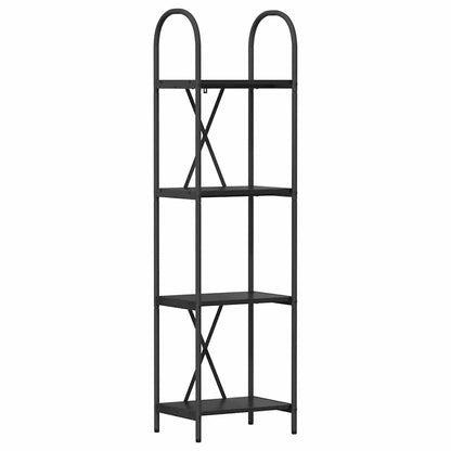 Bookshelf Black Oak 40 x 30 x 146 cm Engineered wood