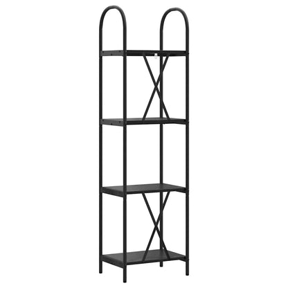 Bookshelf Black Oak 40 x 30 x 146 cm Engineered wood