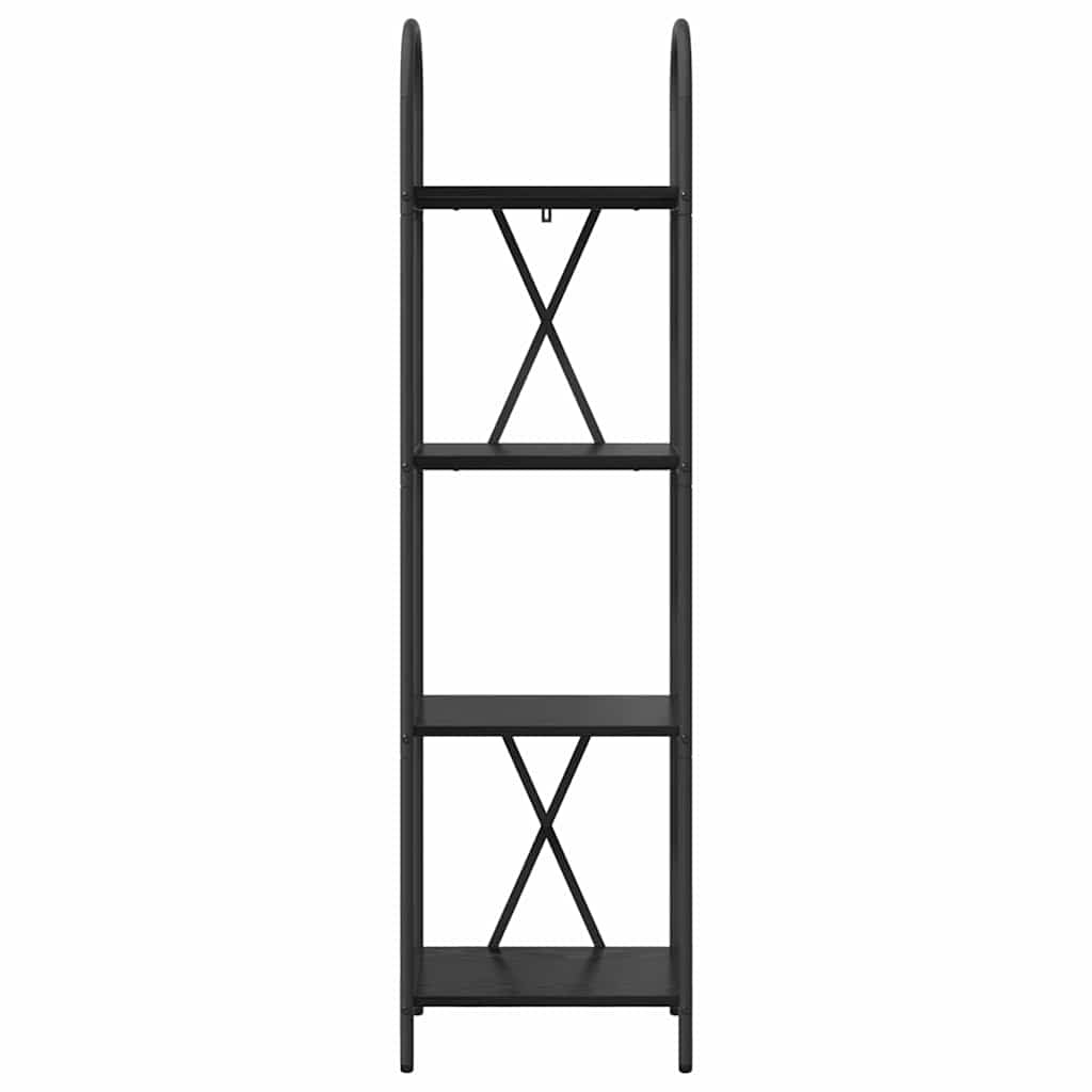 Bookshelf Black Oak 40 x 30 x 146 cm Engineered wood