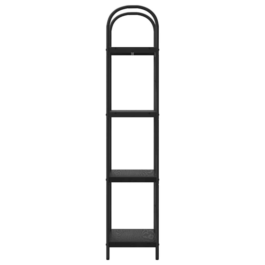 Bookshelf Black Oak 40 x 30 x 146 cm Engineered wood