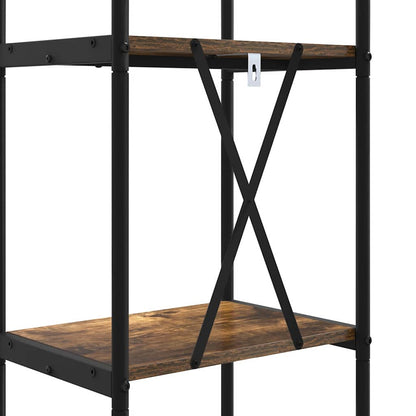 Bookshelf Smoked Oak 40 x 30 x 109 cm Engineered wood