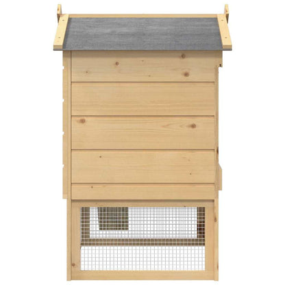 Chicken Coop Brown 75 x 60 x 89 cm Solid Pine Wood