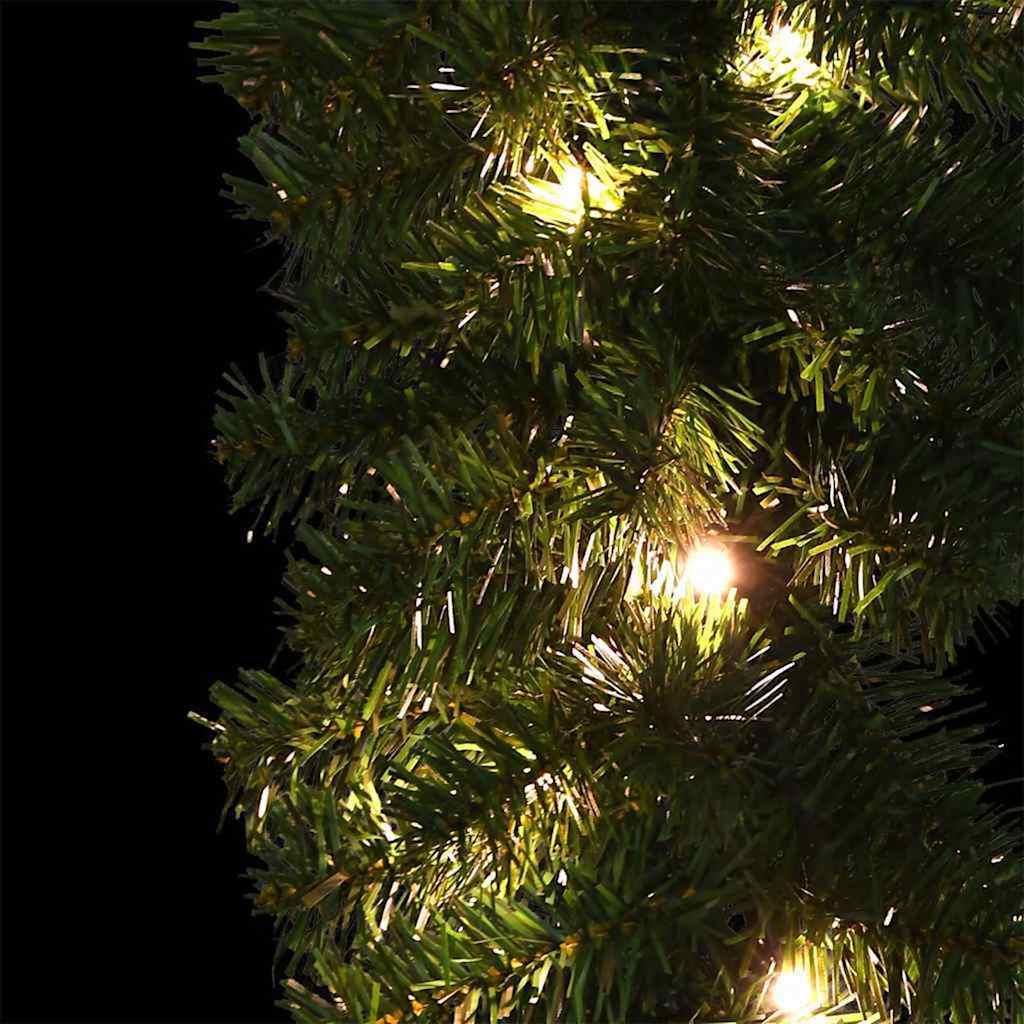 Christmas Garland with 600 LEDs 2 pcs Green PVC