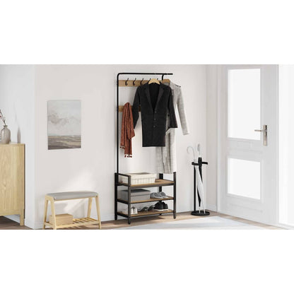 Coat Rack Artisan Oak 75 x 34 x 184 cm Engineered wood
