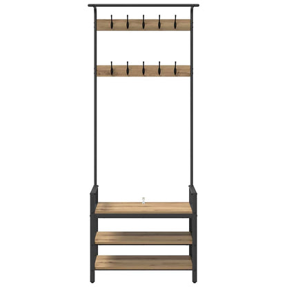 Coat Rack Artisan Oak 75 x 34 x 184 cm Engineered wood