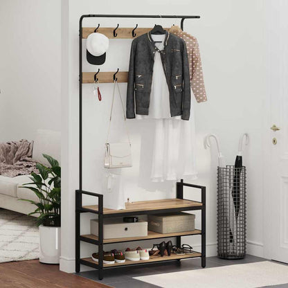 Coat Rack Artisan Oak 95 x 34 x 184 cm Engineered wood