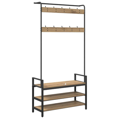 Coat Rack Artisan Oak 95 x 34 x 184 cm Engineered wood