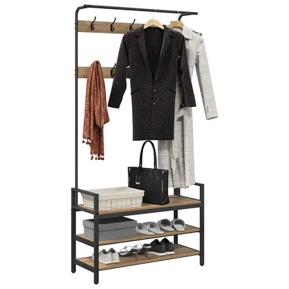 Coat Rack Artisan Oak 95 x 34 x 184 cm Engineered wood