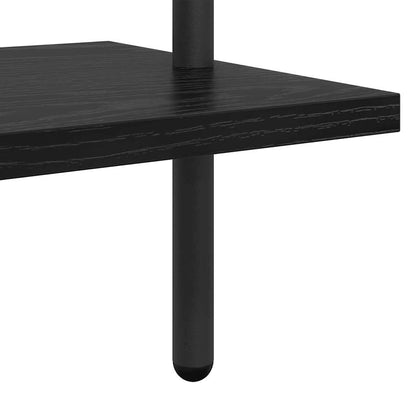 Bookshelf 5-Tier 60 x 24 x 168 cm Engineered wood Black Oak