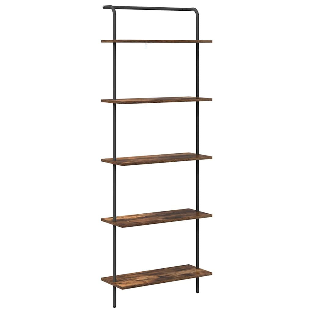 Bookshelf Smoked Oak 60 x 24 x 168 cm Engineered wood