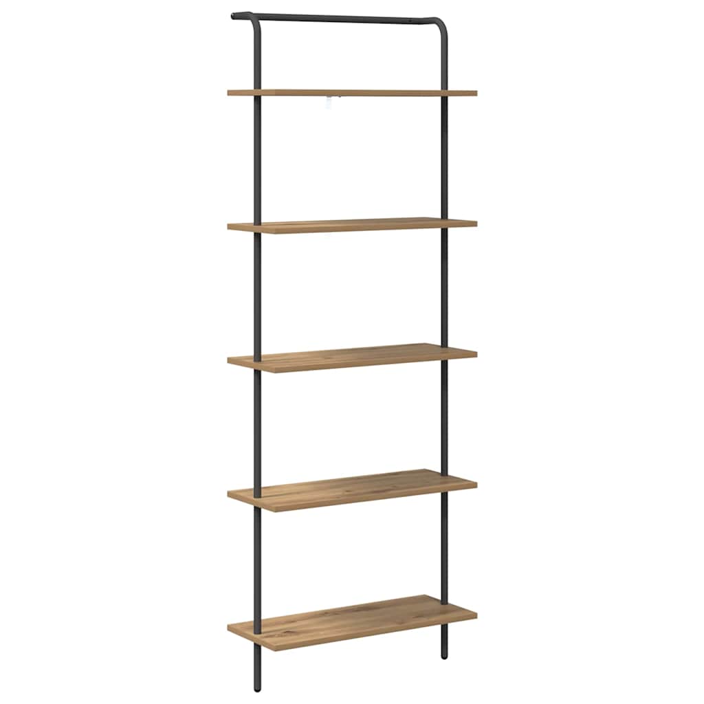 Bookshelf 5-Tier 60 x 24 x 168 cm Engineered wood Artisan Oak