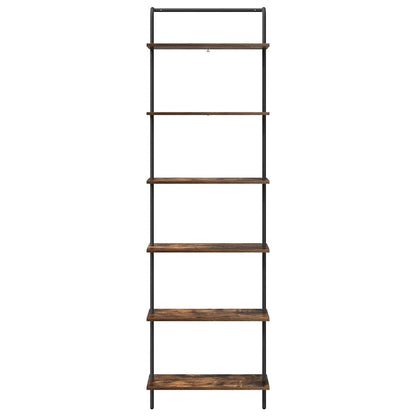 Bookshelf Smoked Oak 60 x 24 x 203 cm Engineered wood