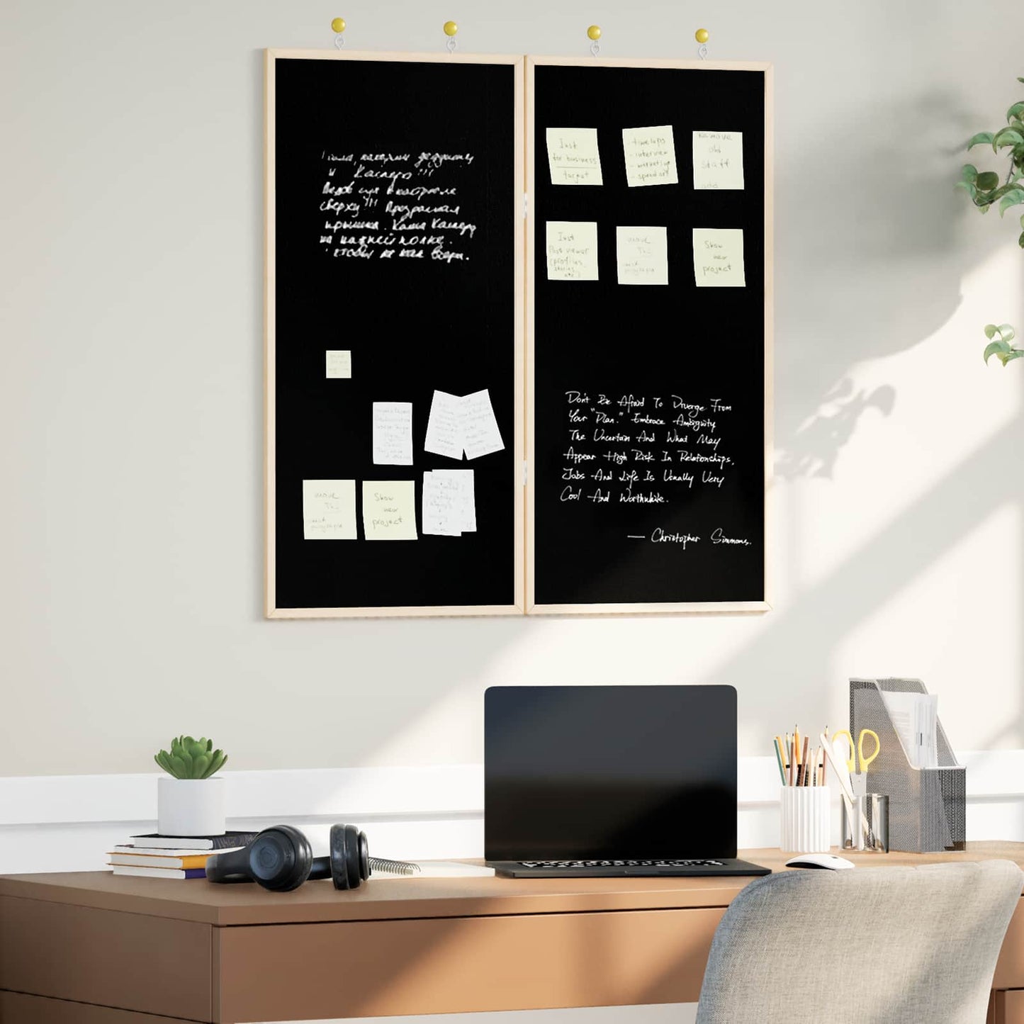 Bulletin Board Folding Black 80 x 80 x 1.4 cm Solid pine wood