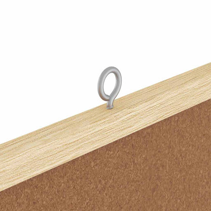 Bulletin Board Folding Brown 100 x 100 x 1.4 cm Solid pine wood
