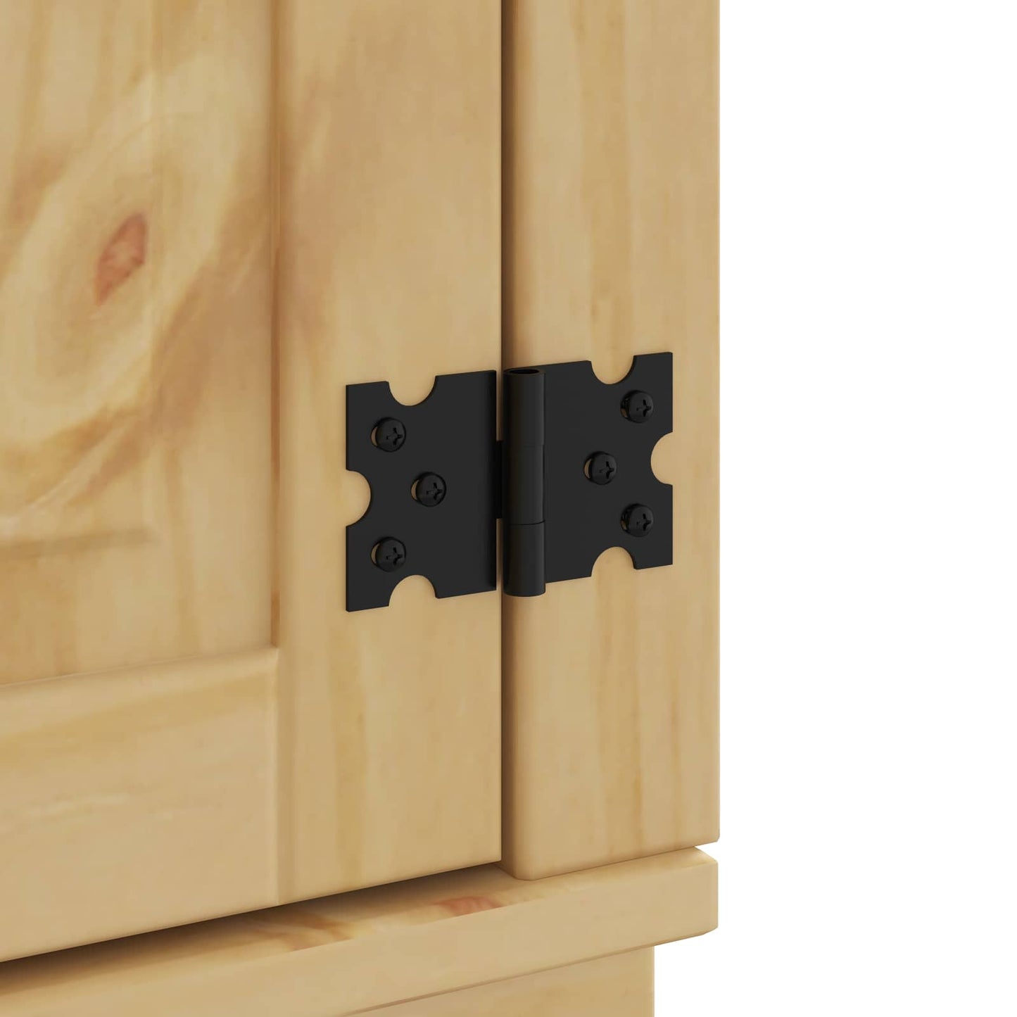 Cabinet with Shelf SKI 8 pcs Honey Brown Solid Pine Wood