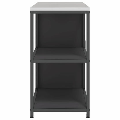 Kitchen Storage Set with Shelf 2 pcs Black Cold-rolled Steel