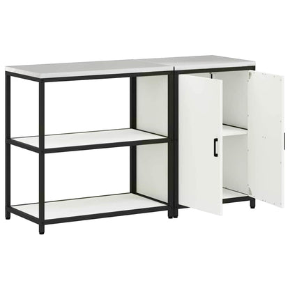 Kitchen Storage Set HATTEM 2 pcs White Cold-rolled Steel