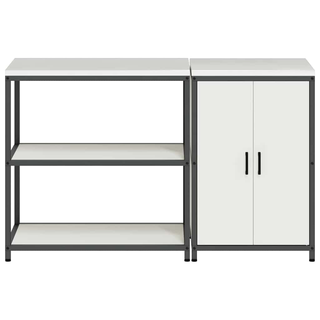 Kitchen Storage Set HATTEM 2 pcs White Cold-rolled Steel