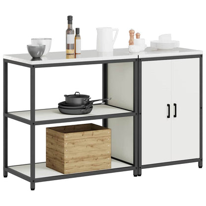 Kitchen Storage Set HATTEM 2 pcs White Cold-rolled Steel