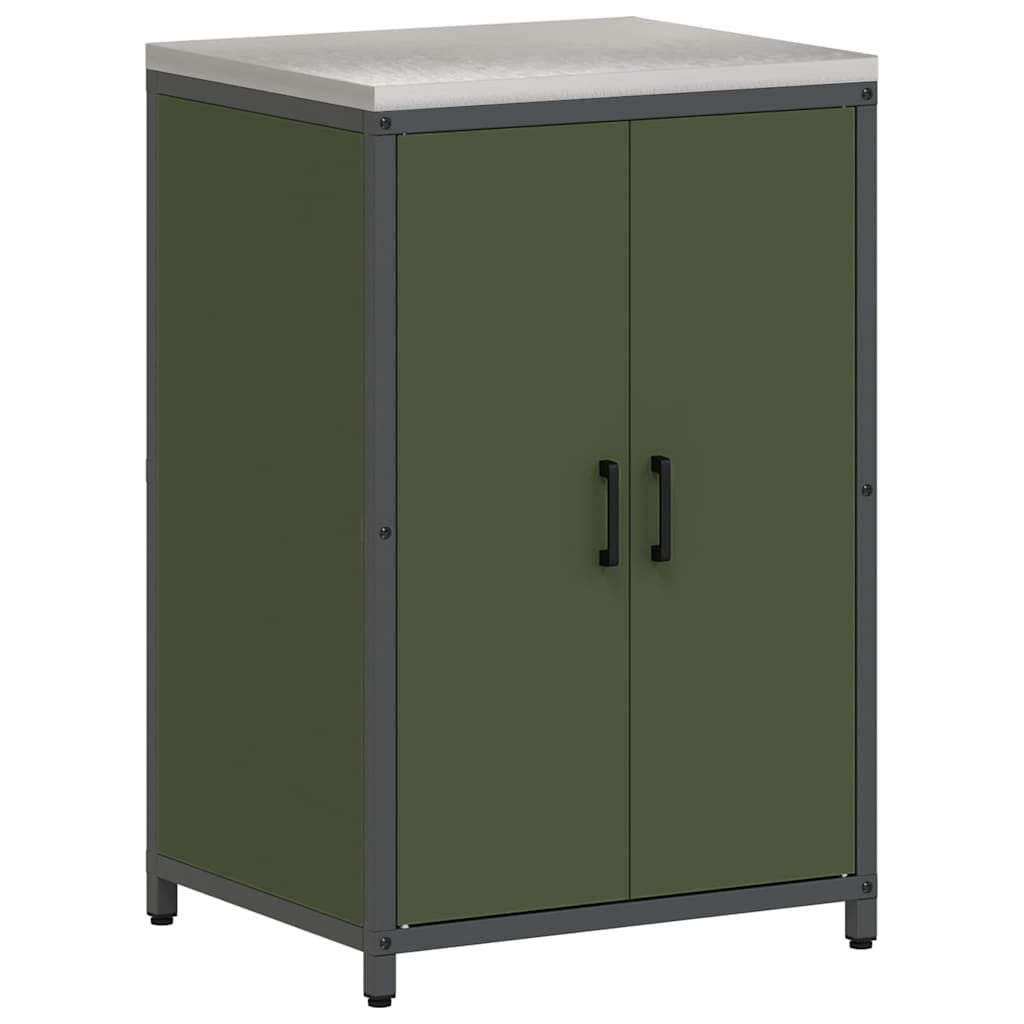 Kitchen Storage Set HATTEM 2 pcs Olive Green Cold-rolled Steel